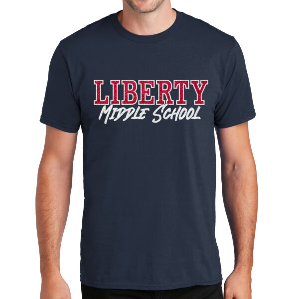 GLITTER Liberty Middle School Unisex T-Shirt Thumbnail