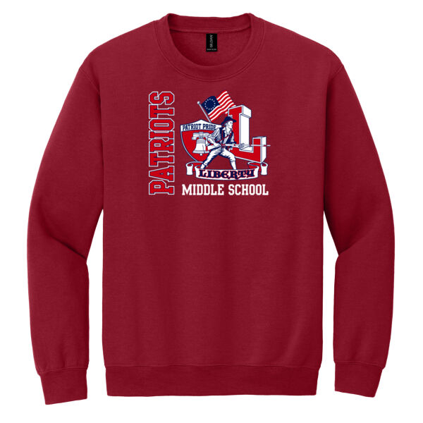 Liberty Middle School Patriots Crewneck Thumbnail