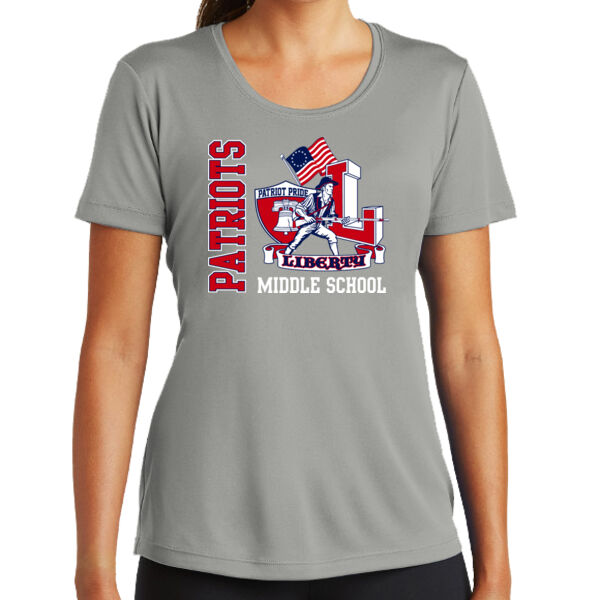 Liberty Middle School Patriots Ladies Sports Tee Thumbnail